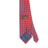 Back Detail of Vintage 1990's Tie Rack Beaufort Polka Dot Patterned Tie
