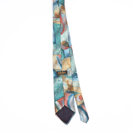 Back Back of Vintage 1990's Abstract Patterned Tie
