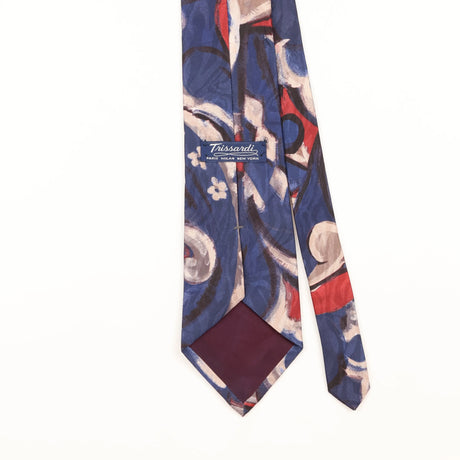 Back Detail of Vintage 1990's Abstract Patterned Tie