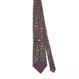 Back of Vintage 1990's Floral Patterned Tie