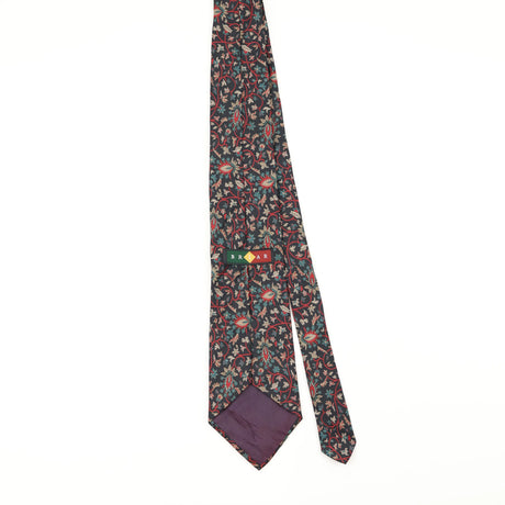 Back of Vintage 1990's Floral Patterned Tie