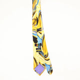 Back Back of Vintage Jerry Garcia Urban Cat Ghost Abstract Patterned Tie