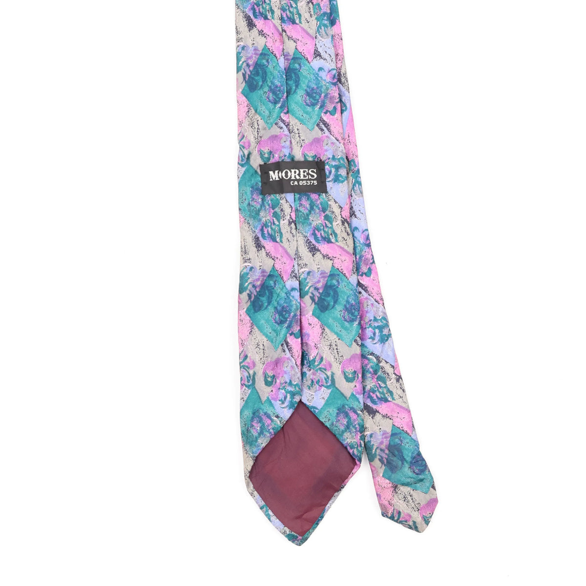 Back Back Detail of Vintage 1990's Abstract Patterned Tie
