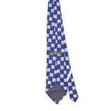 Back Back of Vintage 1990's Ermenegildo Zegna Fruit Geometric Patterned Tie