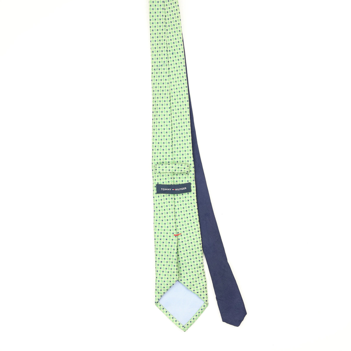 Back Back of Vintage Tommy Hilfiger Geometric Patterned Tie