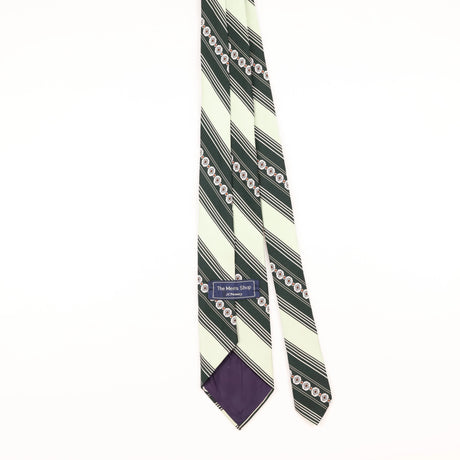 Back of Vintage 1980's J. C. Penney Repp Striped Patterned Tie