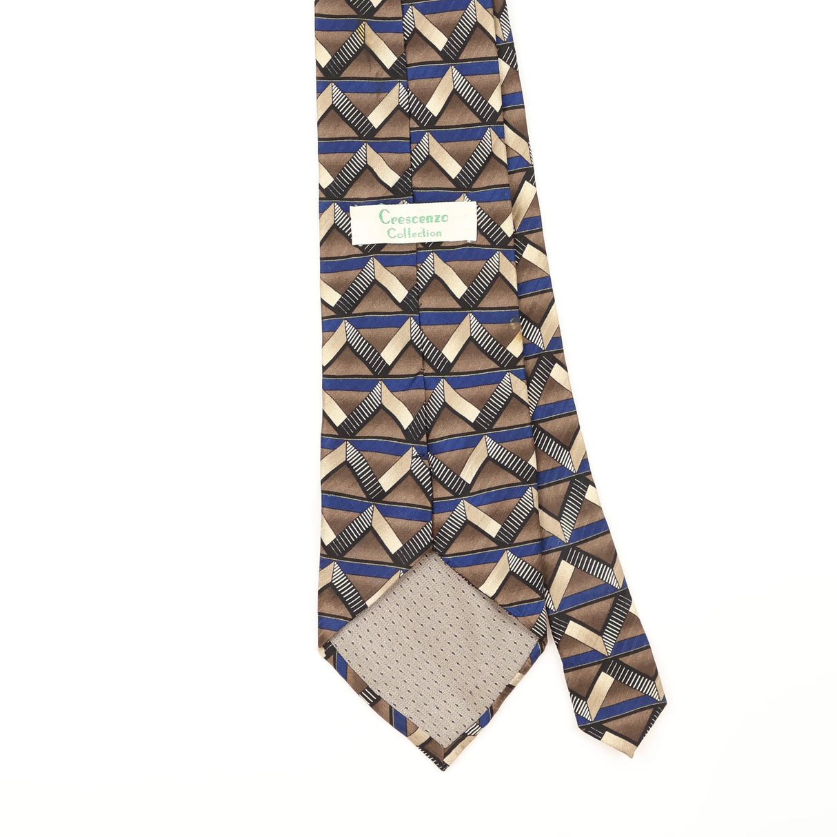 Back Detail of Vintage 1990's Geometric Patterned Tie