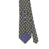 Back Back Detail of Vintage 1990's Jaeger Paisley Patterned Tie