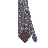 Back Back Detail of Vintage 1990's Zylos Geometric Patterned Tie