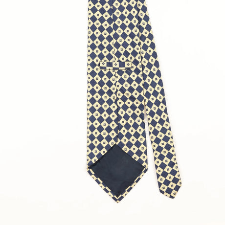 Back Detail of Vintage 1990's Geometric Patterned Tie