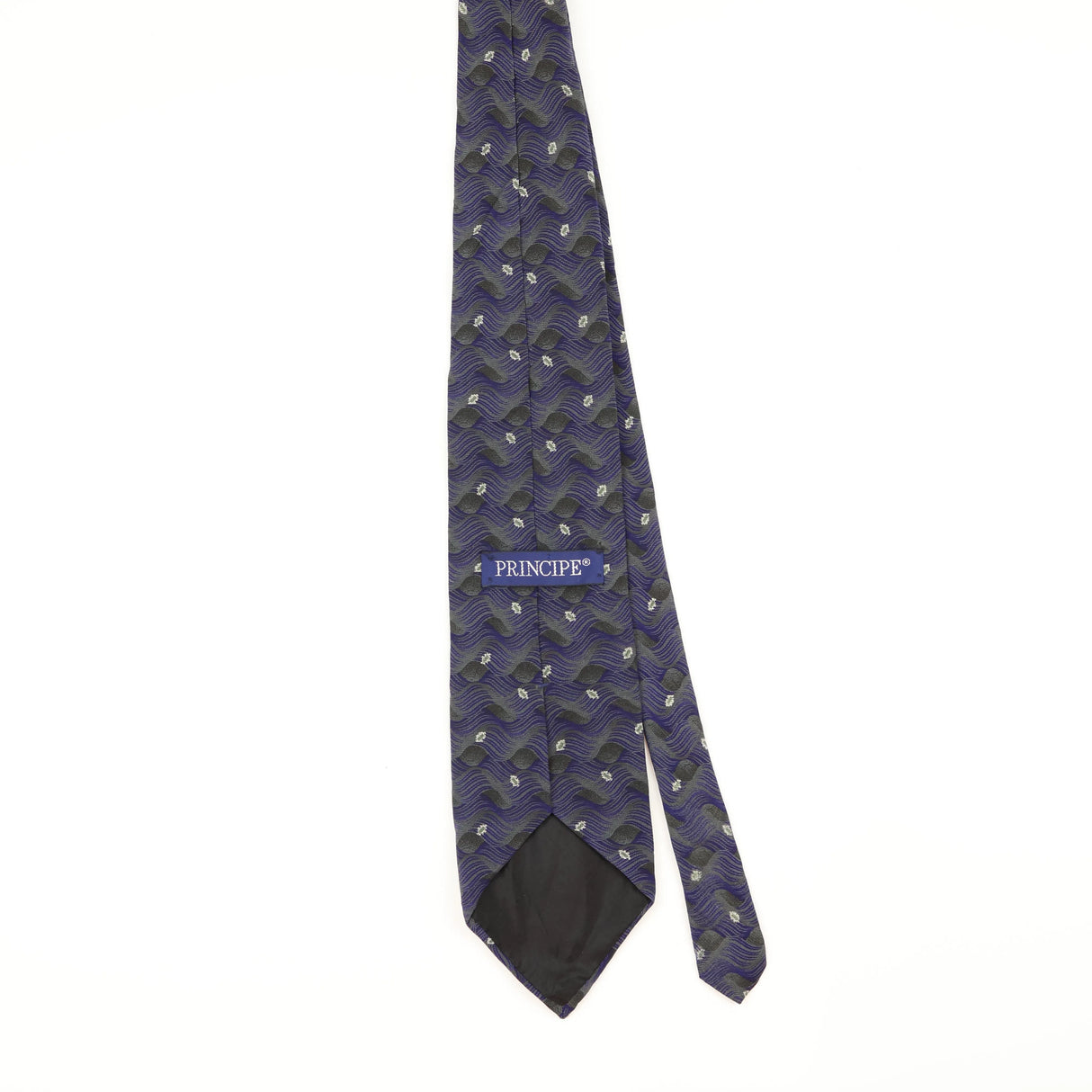 Back of Vintage 1990's Geometric Patterned Tie