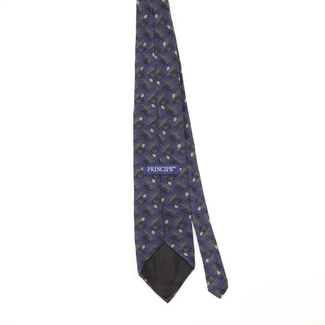 Back of Vintage 1990's Geometric Patterned Tie