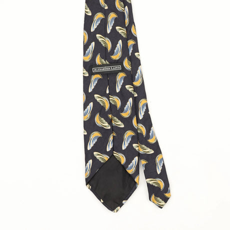 Back Back Detail of Vintage 1990's Abstract Patterned Tie