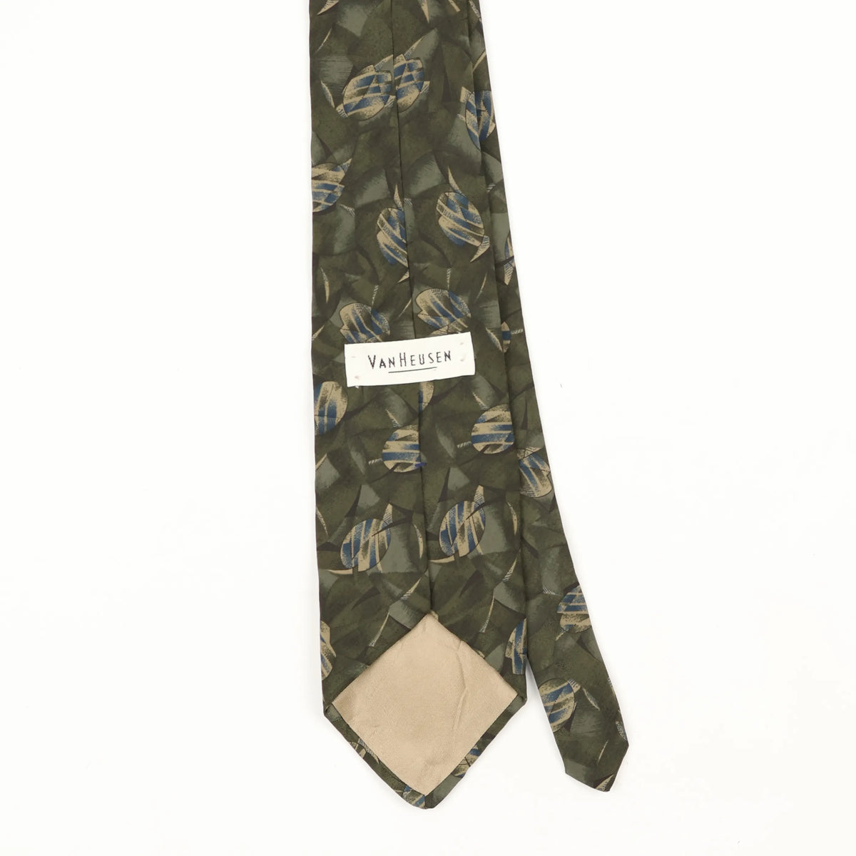 Back Back Detail of Vintage 1990's Van Heusen Abstract Patterned Tie