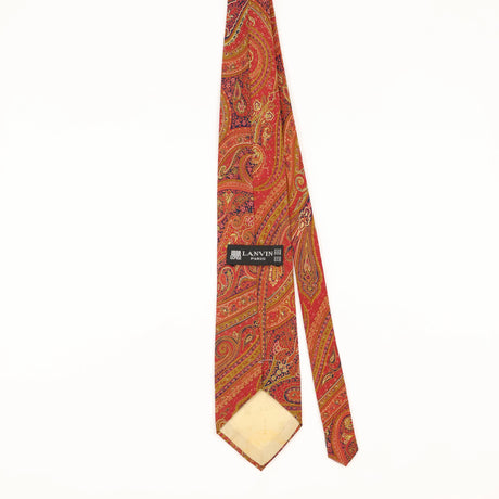 Back of Vintage 1990's Lanvin Paisley Patterned Tie