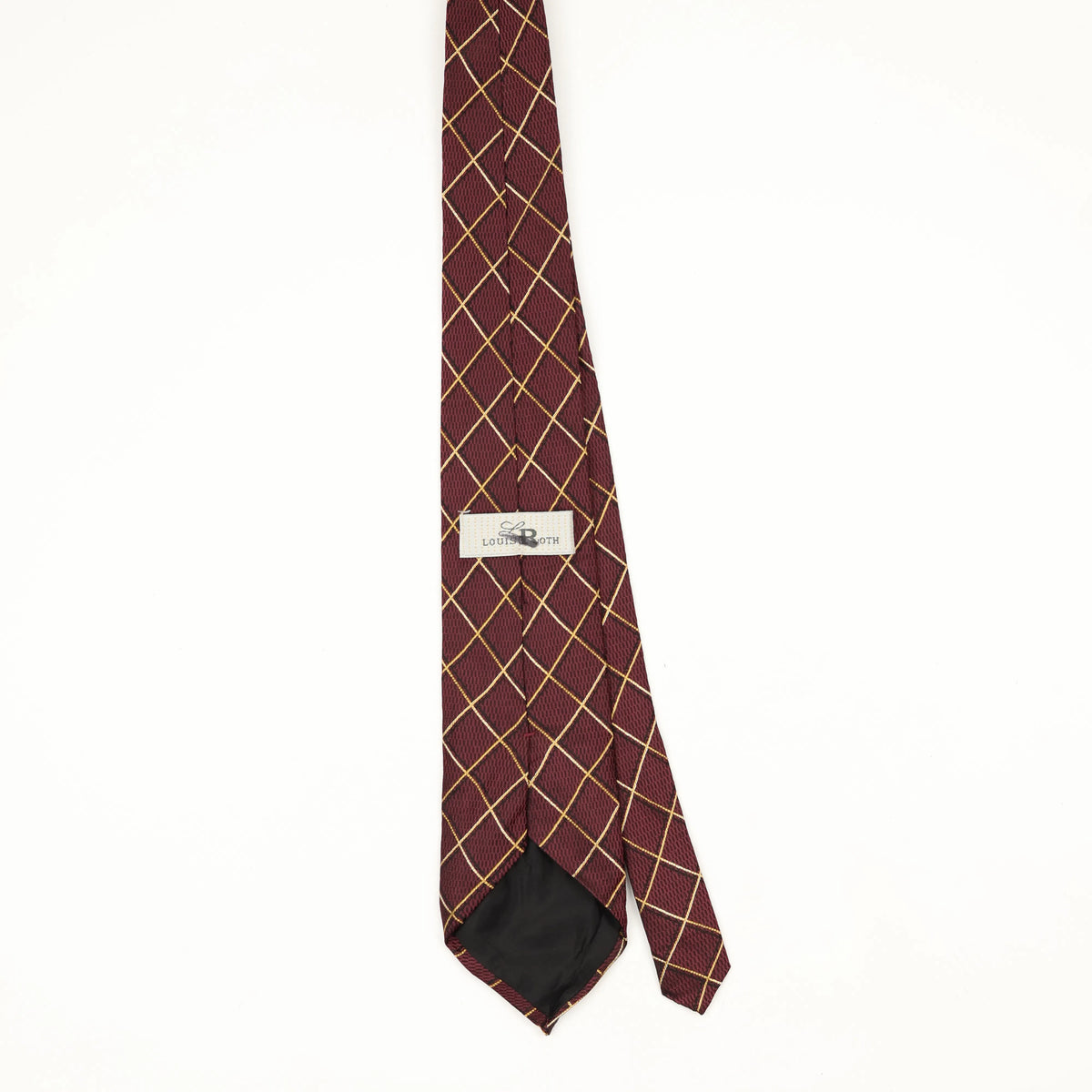 Back Back of Vintage 1990's Check Patterned Tie