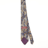 Back of Vintage 1990's Paco Rabanne Paisley Patterned Tie