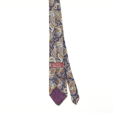 Back of Vintage 1990's Paco Rabanne Paisley Patterned Tie