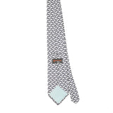 Back Back of Vintage 1990's Tie Rack Beaufort Geometric Patterned Tie