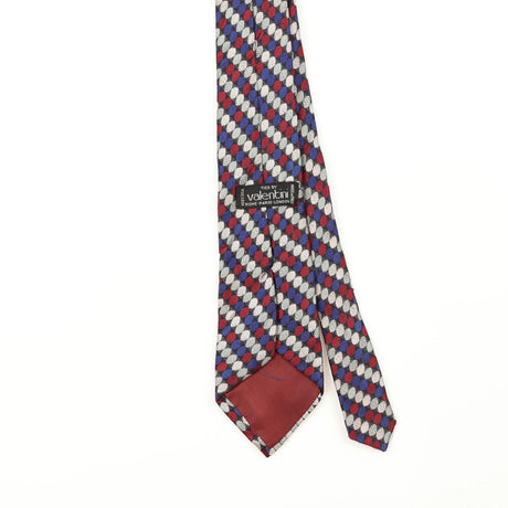 Back Back Detail of Vintage 1990's Geometric Patterned Tie