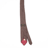 Back Back of Vintage 1980's Foulard Geometric Patterned Tie