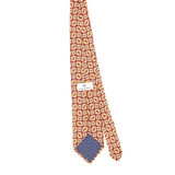 Back Back of Vintage 1990's Mario Valentino Geometric Patterned Tie