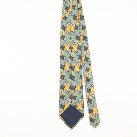 Back of Vintage Geometric Patterned Tie