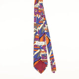 Back of Vintage 1990's Abstract Patterned Tie