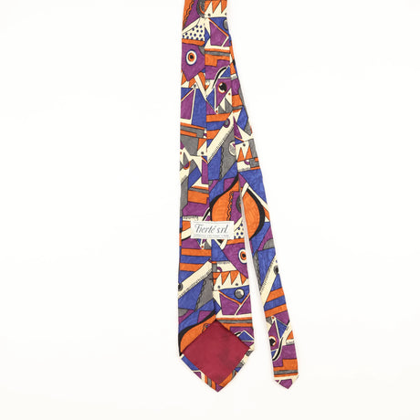 Back of Vintage 1990's Abstract Patterned Tie