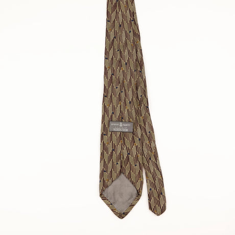 Back of Vintage 1990's Robert Talbott Geometric Patterned Tie
