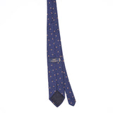 Back Back of Vintage 1990's Brooks Brothers Foulard Geometric Patterned Tie