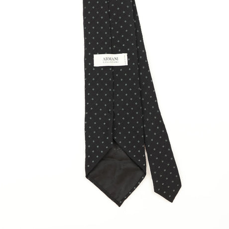 Back Detail of Vintage Giorgio Armani Polka Dot Patterned Tie