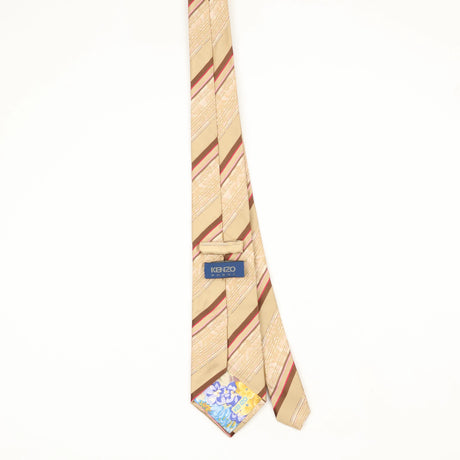 Back Back of Vintage 1990's Kenzo Striped Patterned Tie