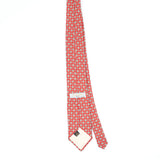 Back Back of Vintage 1980's Aquascutum Foulard Geometric Patterned Tie