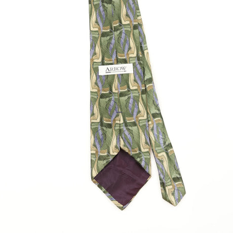 Back Back Detail of Vintage 1990's Abstract Patterned Tie