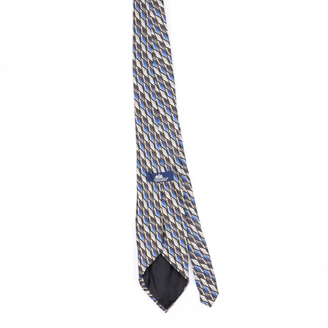 Back Back of Vintage 1990's Stafford Geometric Patterned Tie