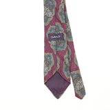 Back Detail of Vintage 1990's Gant Paisley Patterned Tie