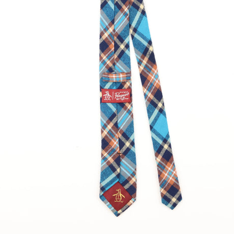 Back Detail of Vintage Penguin Plaids & Checks Patterned Tie