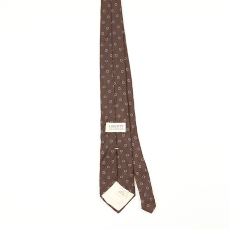 Back Back of Vintage 1990's Liberty of London Polka Dot Patterned Tie