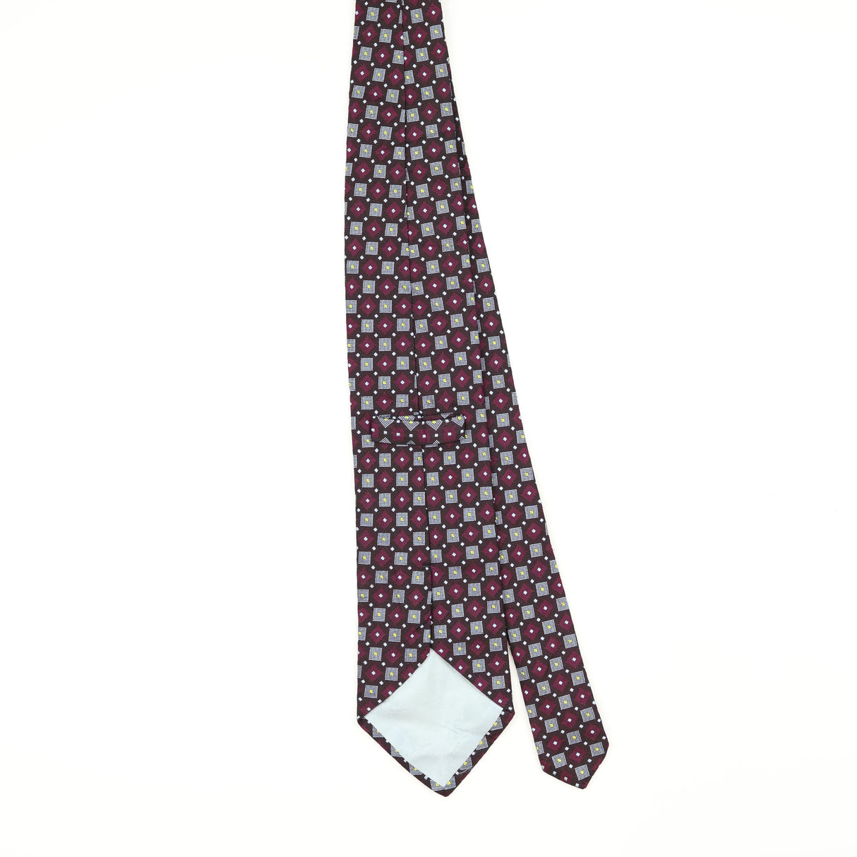 Back Back of Vintage 1990's Etro Geometric Patterned Tie