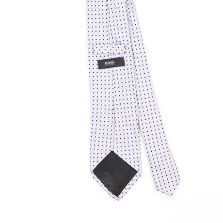 Back Detail of Vintage Hugo Boss Geometric Patterned Tie