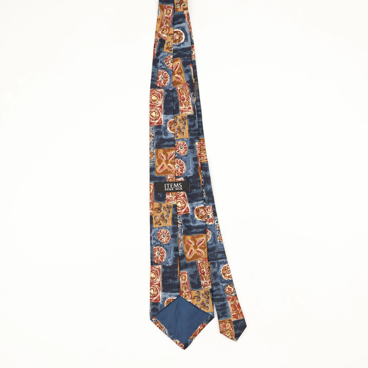 Back Back of Vintage 1990's Floral Patterned Tie