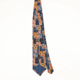 Back Back of Vintage 1990's Floral Patterned Tie
