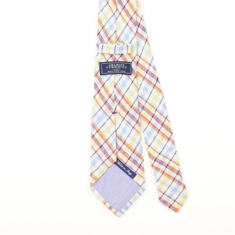 Back Detail of Vintage Charles Tyrwhitt Check Patterned Tie