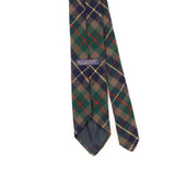 Back Detail of Vintage 1990's Pendleton Plaids & Checks Patterned Tie