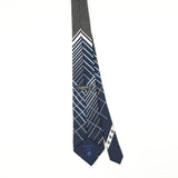 Back Back of Vintage 1980's Lanvin Geometric Patterned Tie