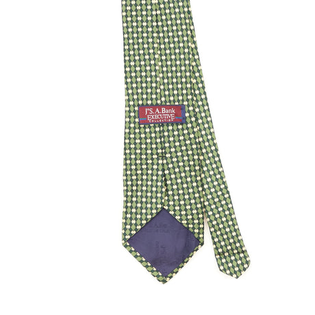 Back Back Detail of Vintage 1990's Jos. A. Bank Geometric Patterned Tie
