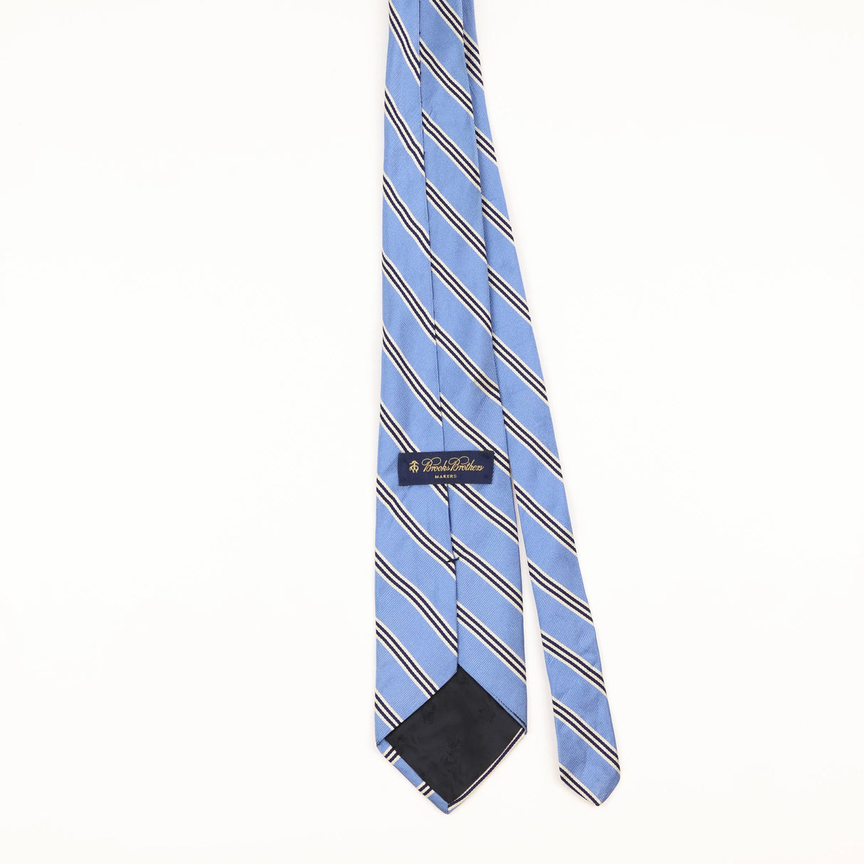 Back of Vintage 1990's Brooks Brothers Striped Patterned Tie