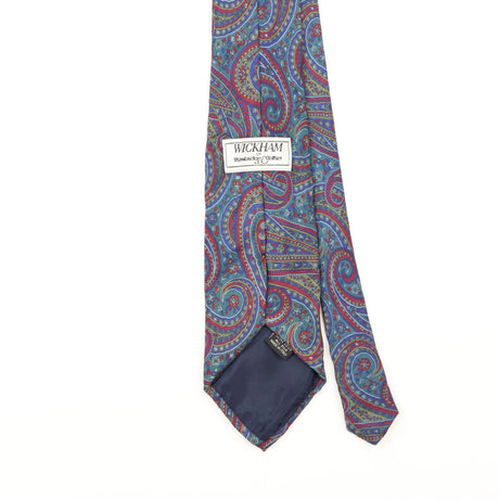 Back Detail of Vintage 1990's Paisley Patterned Tie