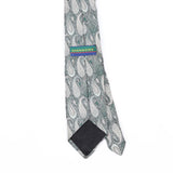 Back Back Detail of Vintage 1980's Paisley Patterned Tie